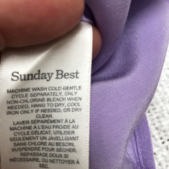 SUNDAY BEST purple dress with tags. Size small quality made dress - Picture 11 of 11